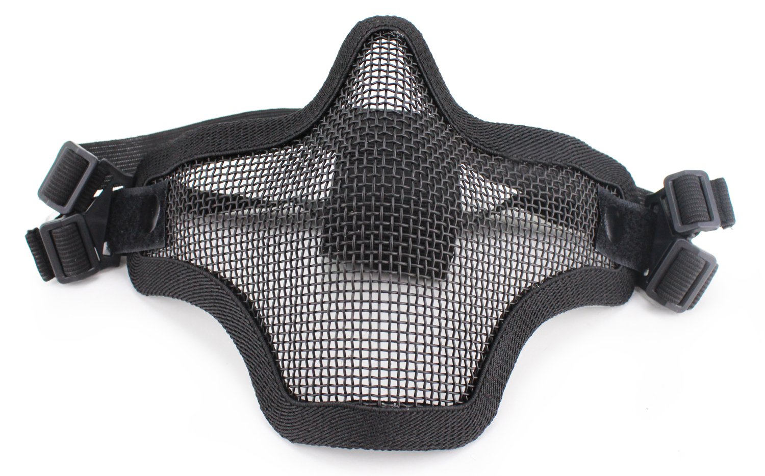 Hunting Explorer Tactical Steel Mesh Masks Camouflage Half Face Mask Protective Gear for Airsoft CS Game Halloween Mask 14 Colors Available