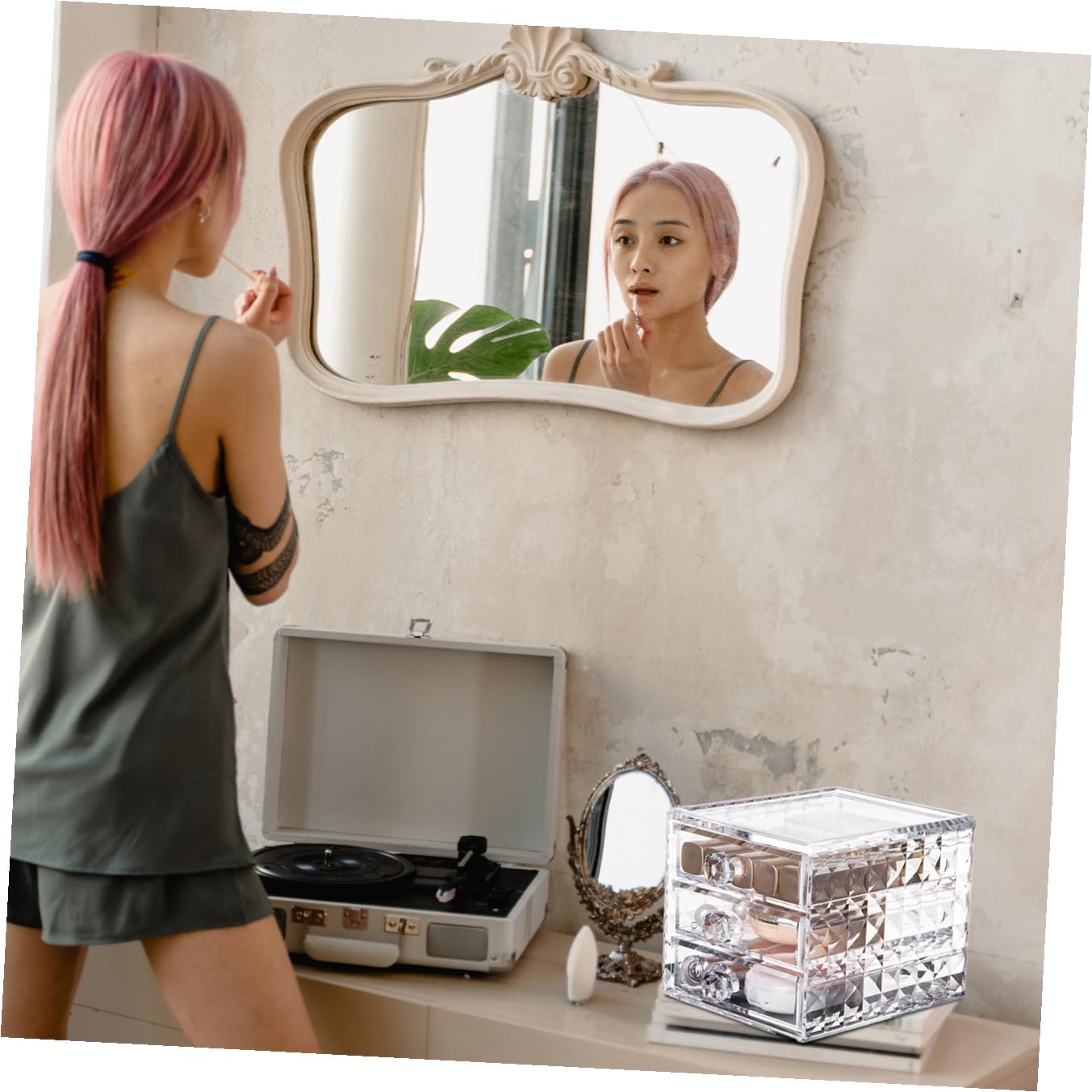 Kosmetikbehälter Schubladenform Mehrschichtiger Transparenter Acryl Organizer Schminkkoffer Für Haushalt Lippenstift Schmuck Aufbewahrung
