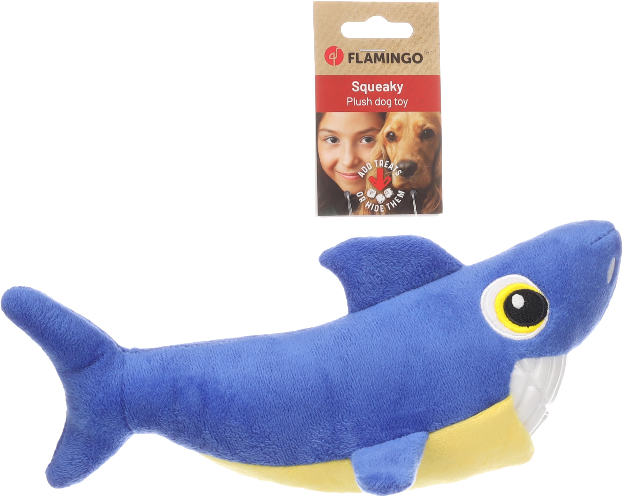 Flamingo TOY GEBLA SHARK BLUE 16x29,5x12CM
