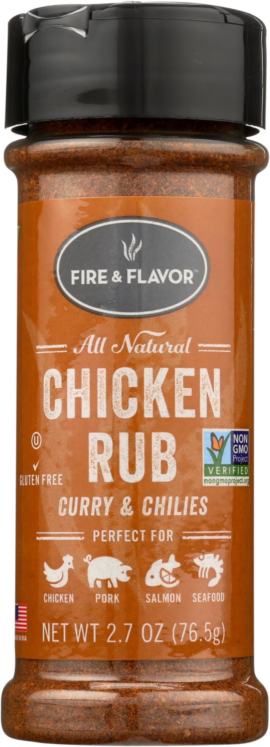 Fire & Flavor Spices Rub, Classic Rub, 2.7 Ounce