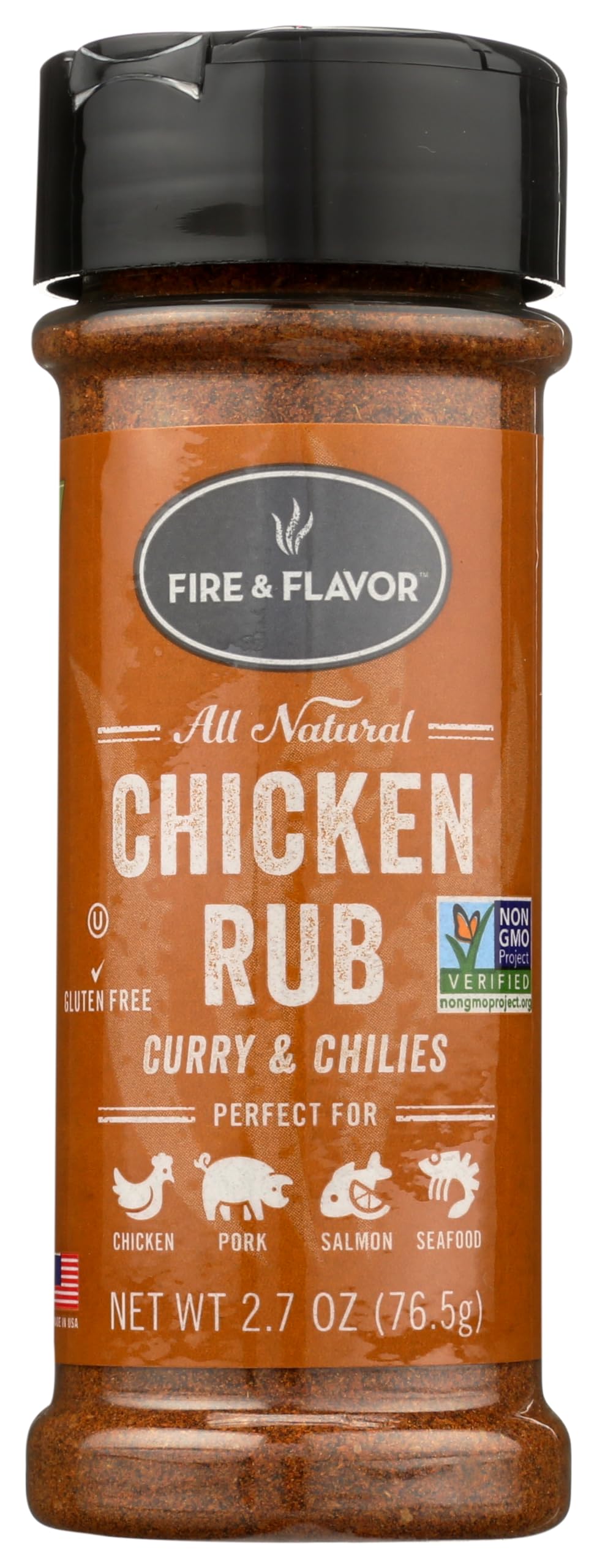 Fire & Flavor Spices Rub, Classic Rub, 2.7 Ounce