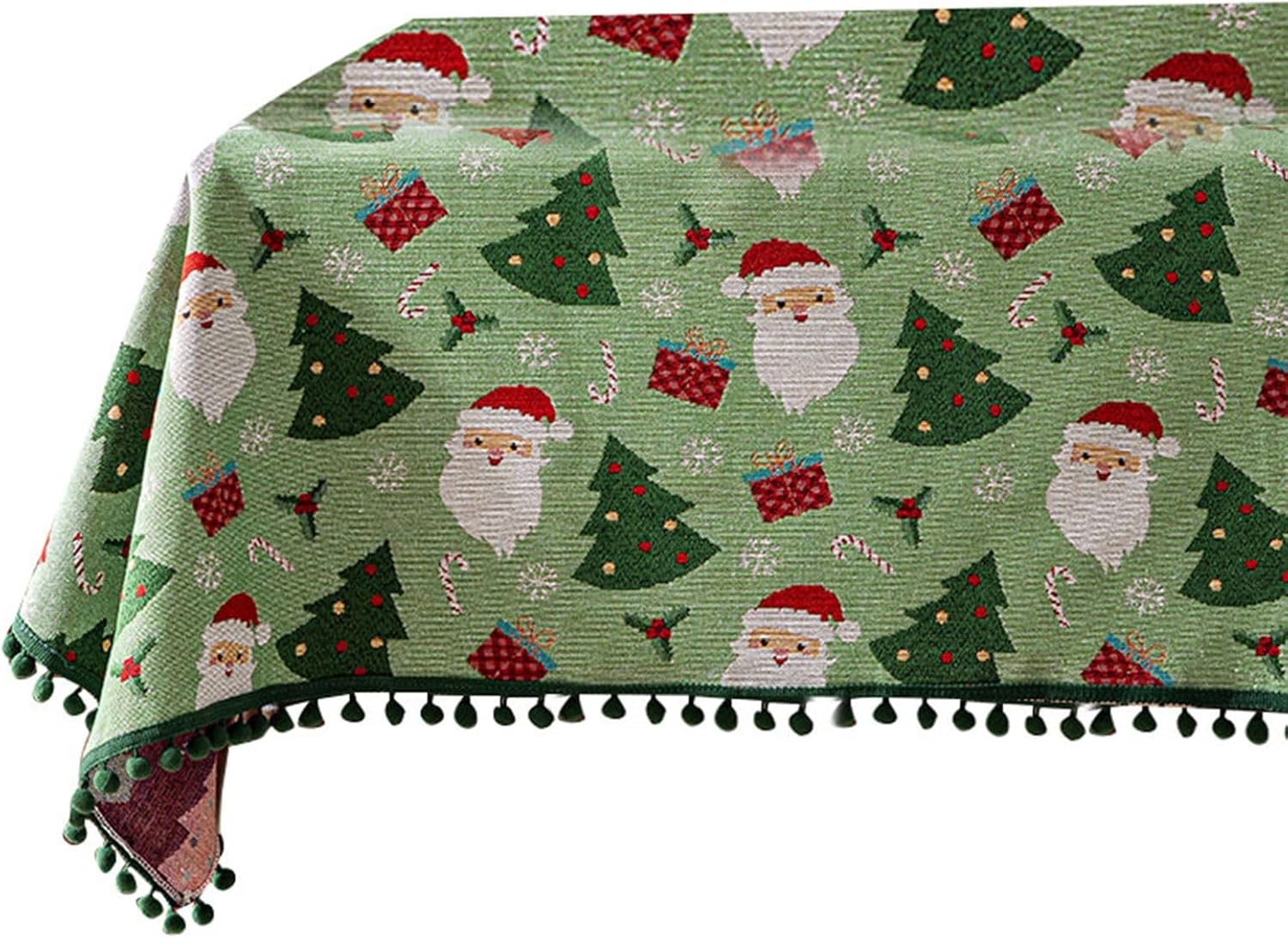 Reusable Holiday Table Cover Scratch-Proof Christmas Design with Sizes for Parties Festival Table Cover