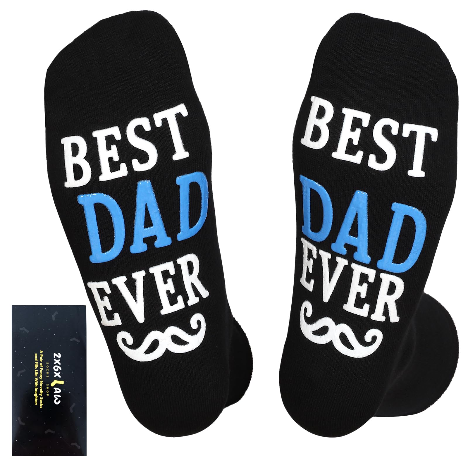 ZXGXLAW Dad Socks With Grips, Funny Gifts For Fathers Day And Christmas