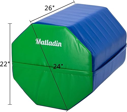 Miniatura 10 de Matladin 24 x 26 pulgadas, forma de habilidad octágona, salto mortón, entrenamiento para flexión trasera, ejercicio para preescolar y niños
