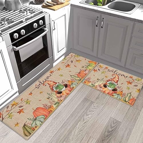 Miniatura 87 de Alfombras de cocina de Navidad absorbentes antideslizantes para piso, árbol de Navidad, muñeco de nieve y copo de nieve, alfombras y tapetes