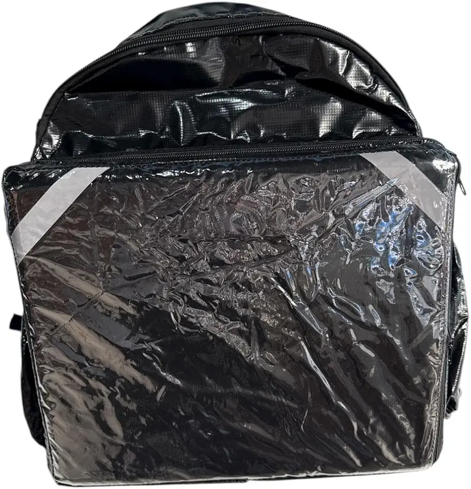 Mochila Bag Motoboy 45L – Ideal para Delivery (BAG PRETA COM ISOPOR)