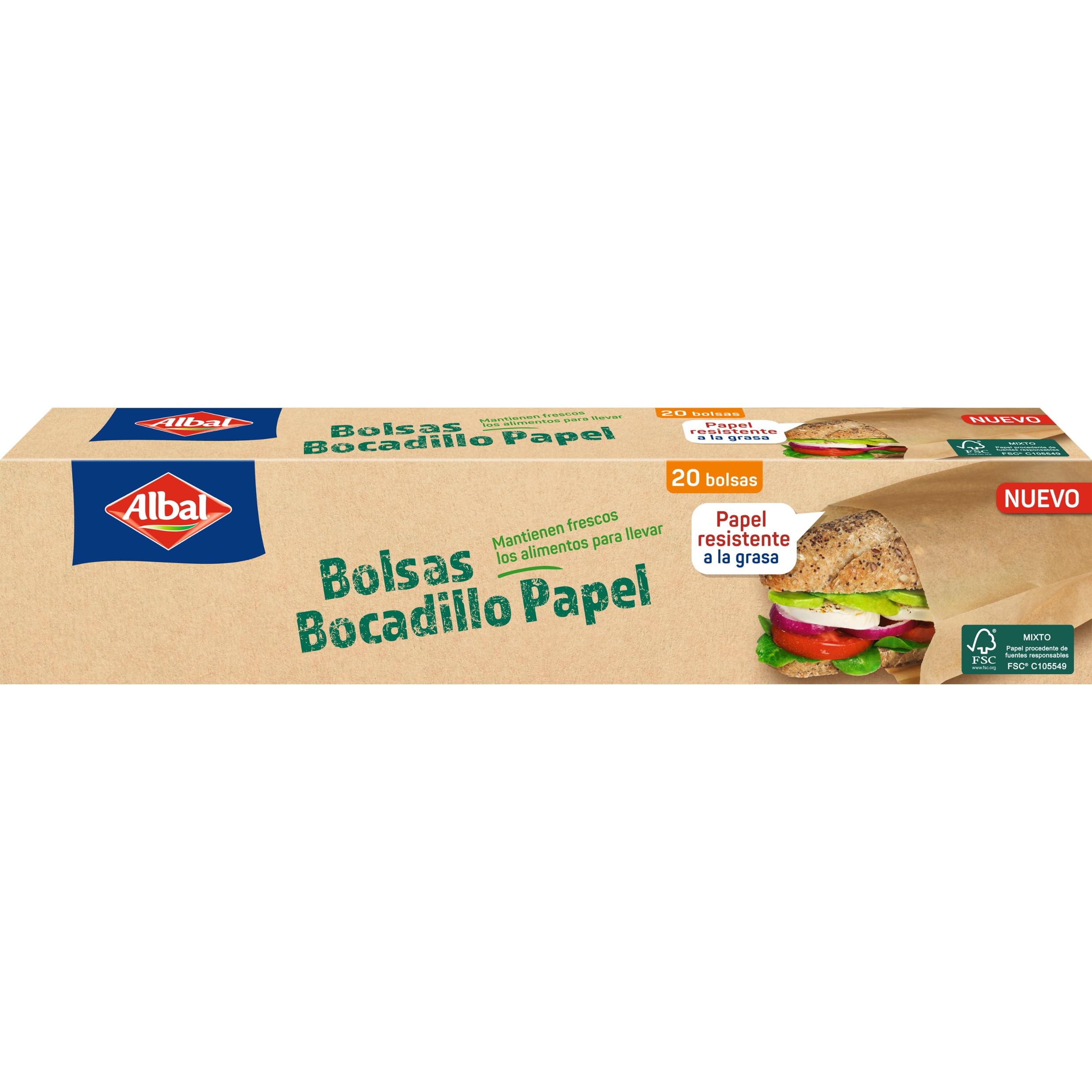 Bolsas de Papel para Bocadillo de Albal®