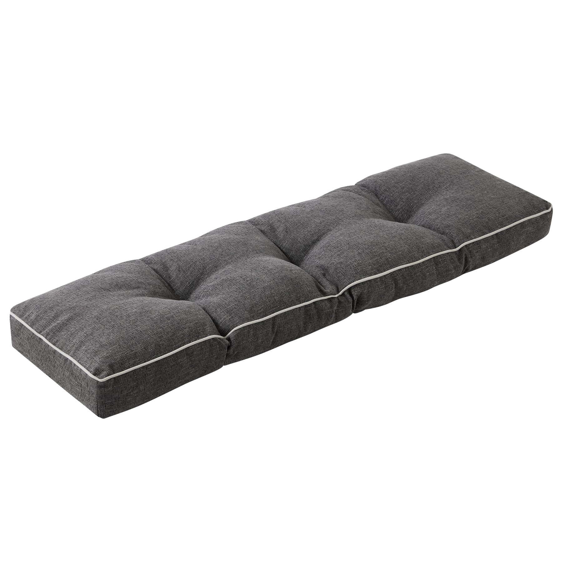 Photo 1 of IPYNBAP Bench Cushion, 36 x 14 Inch Patio Furniture Cushions with Durable Ties, Soft Memory Foam Bench Cushions for Indoor/Outdoor Furniture with Non-Slip Bottom, Kitchen&Dining, Dark Grey