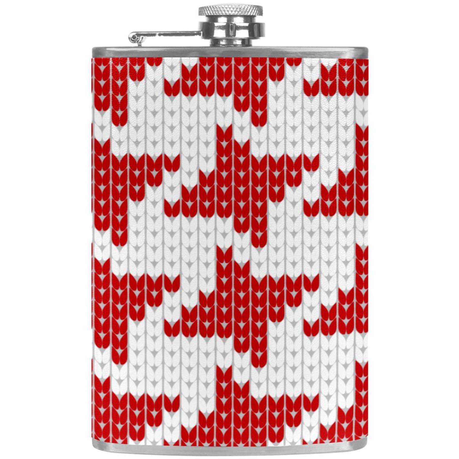 Flasque à vin et whisky de Noël avec entonnoir inox anti-fuite