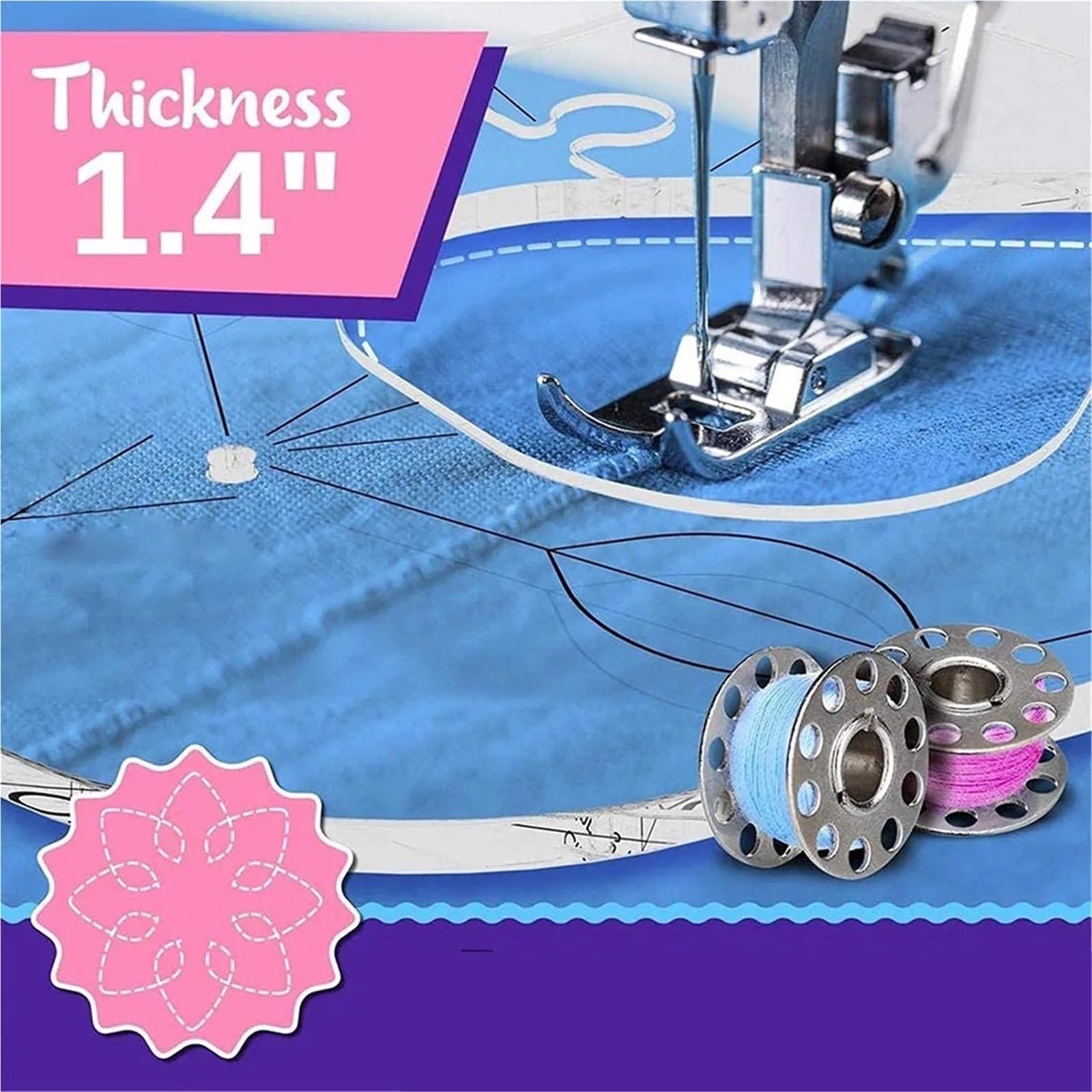 Reglas for Acolchar De 6 Piezas | Plantilla de retales DIY, medidores, máquina de coser, kits de tableros de tela, accesorios
