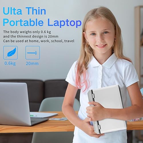 Miniatura 7 de Mini portátil ultraligero con pantalla táctil de 7 pulgadas, 12 GB DDR4, Intel Celeron J4105 (hasta 2.5 GHz), Windows 11Pro, WiFi, USB3.0, MiniHDMI,