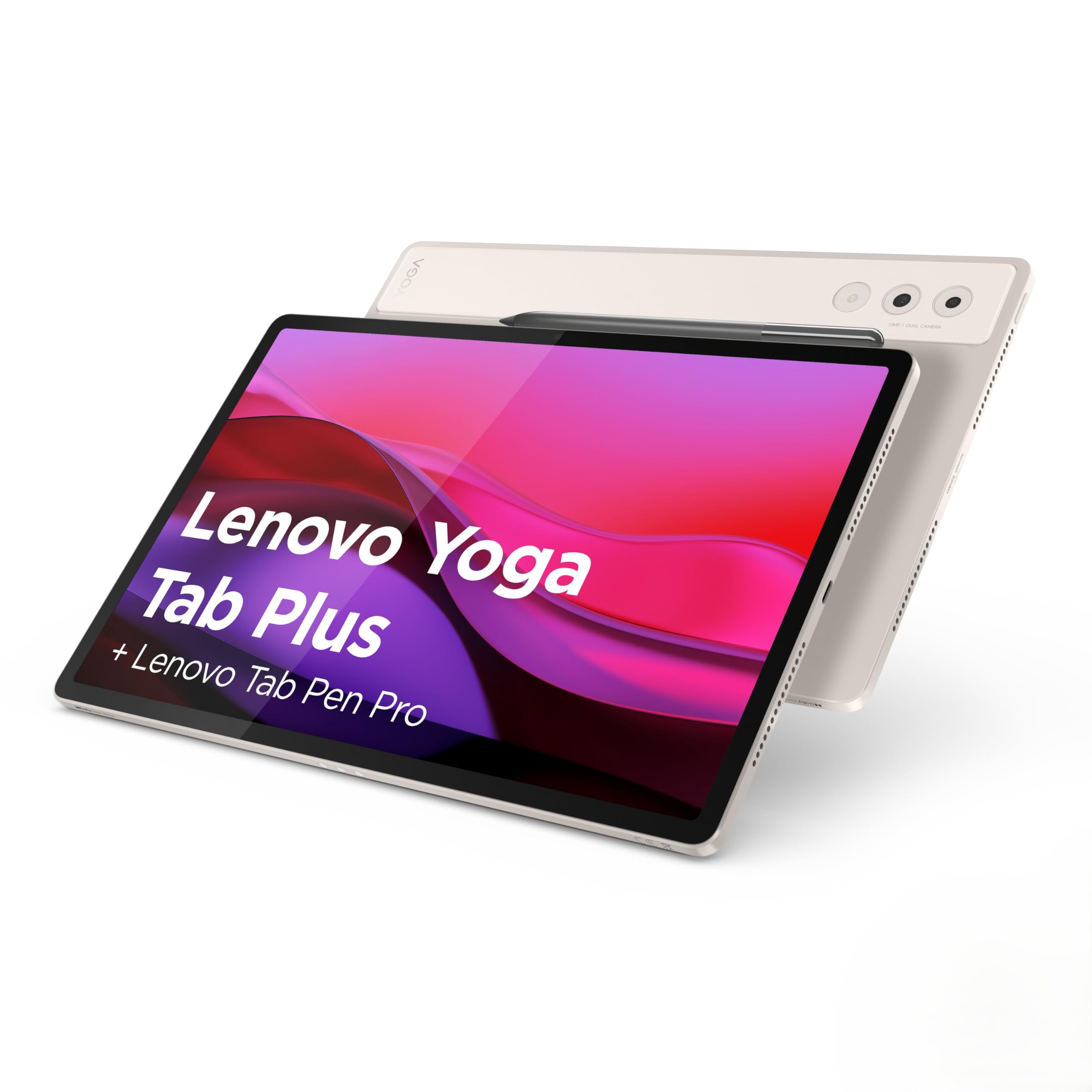 Lenovo Yoga Tab Plus |Tablet | AI | 12.7" | 16GB | 256GB |Android |Seashell | 12.7 Zoll 3K Display | Qualcomm Snapdragon 8 | 16GB RAM | 256GB Speicher | Android 14 | WiFi7 + BT5.4 | Seashell | inkl.Stift