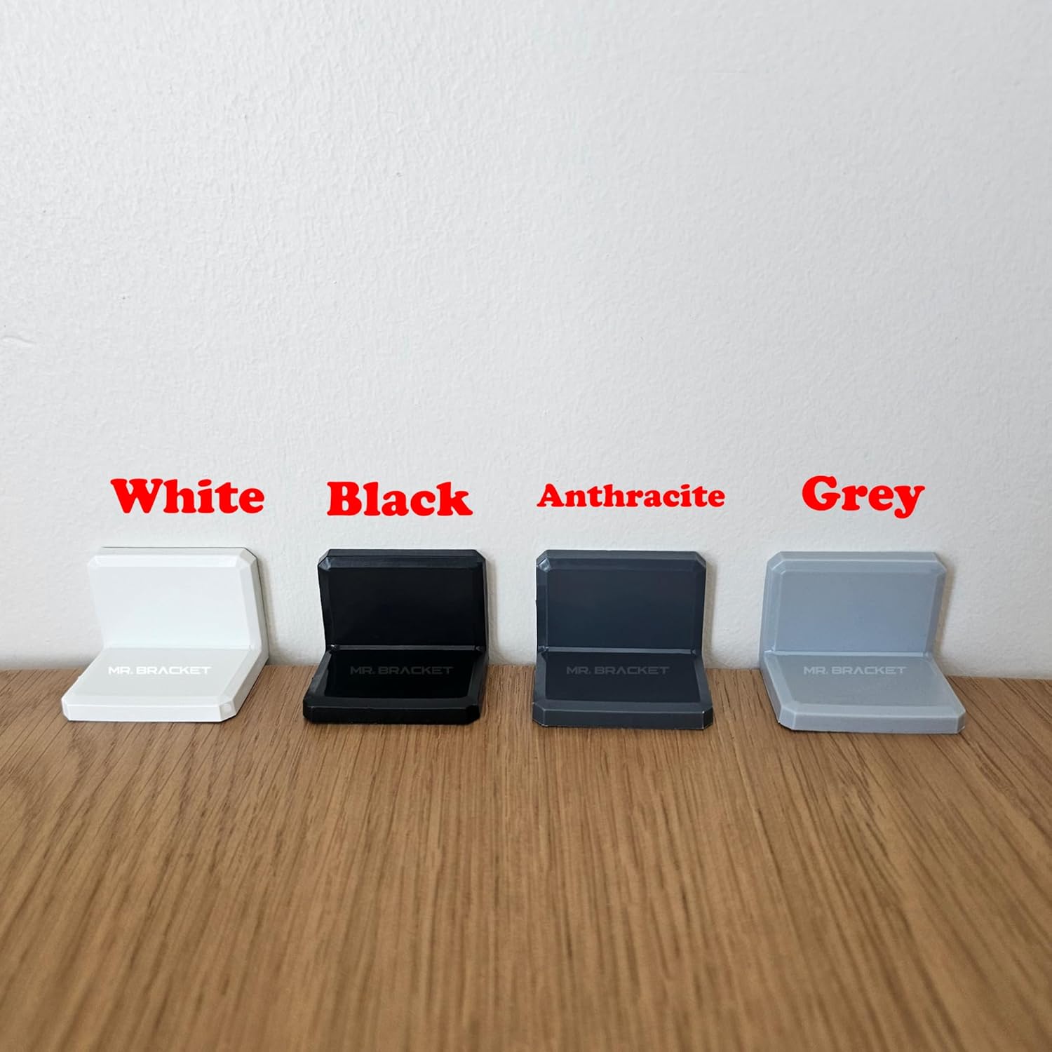 MR BRACKET Plastic Covered Small L Bracket Set Stainless Steel, Gray Shelf Brackets, 90 Degree Right Angle Metal Corner Brace for Furniture, Stainless Steel Corner Brace for Chair, Drawer, Tables
