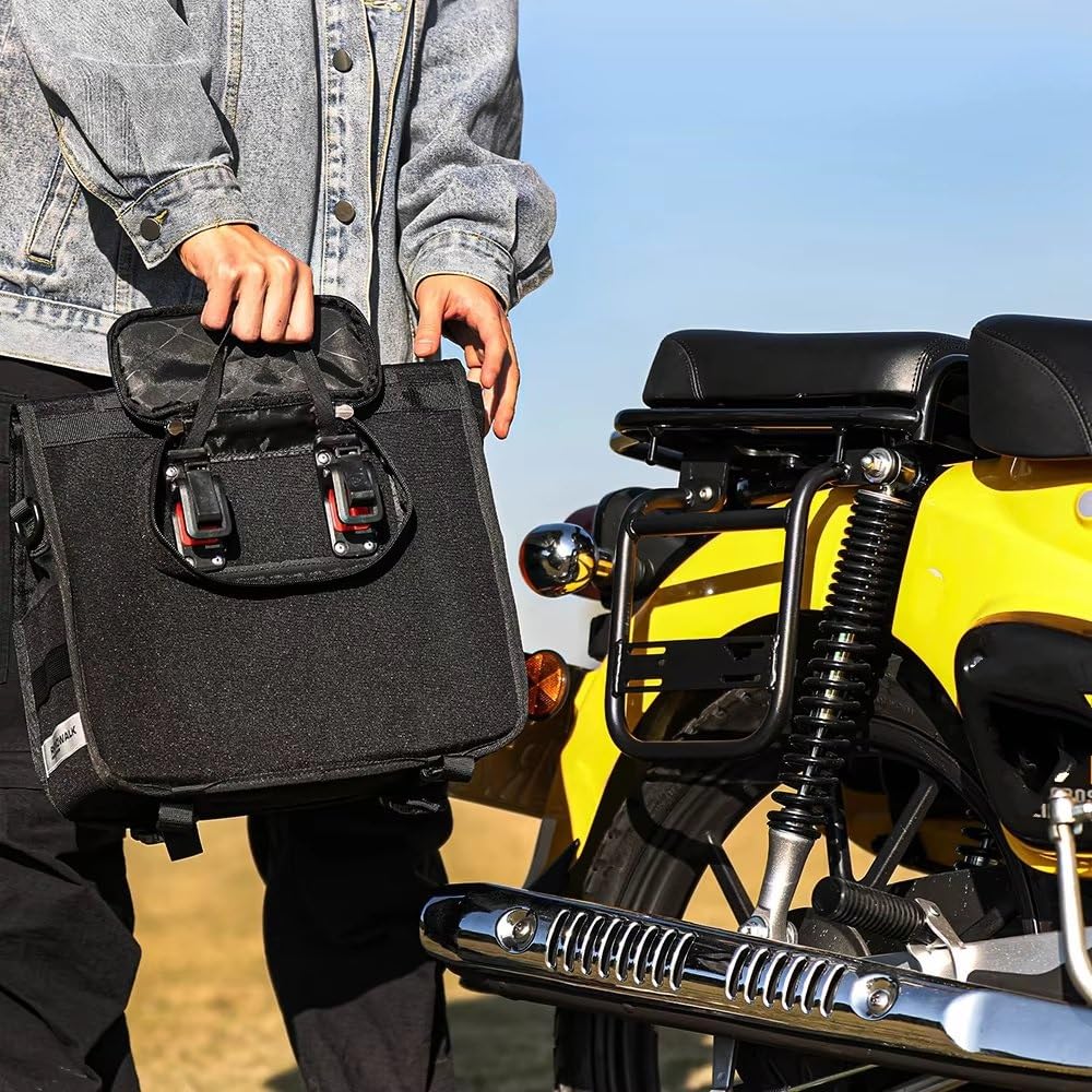 Portaequipajes Equipaje Trasero para Cross para Cub 110 Estante Lateral para Alforjas De Motocicleta
