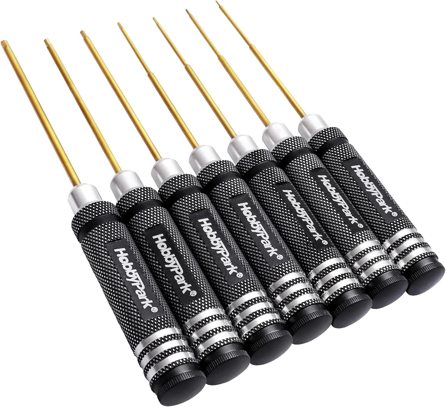 HobbyPark RC Allen Driver Set With Screwdriver Organizer - 7 Hex Sizes Unassembled Case