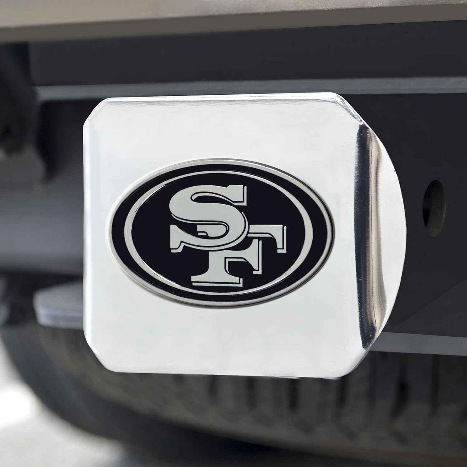 FANMATS NFL Unisex-Adult Chrome & Black Logo