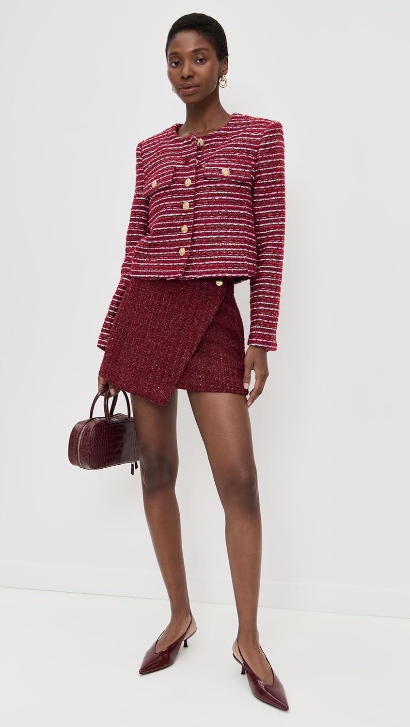 endless rose Women's Tweed Jacket - Image 5