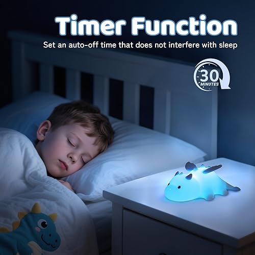 Miniatura 7 de Ammonite Regalo de perro para niños, luz nocturna para guardería, bonita lámpara de perro de silicona para niños, bulldog francés suave de silicona