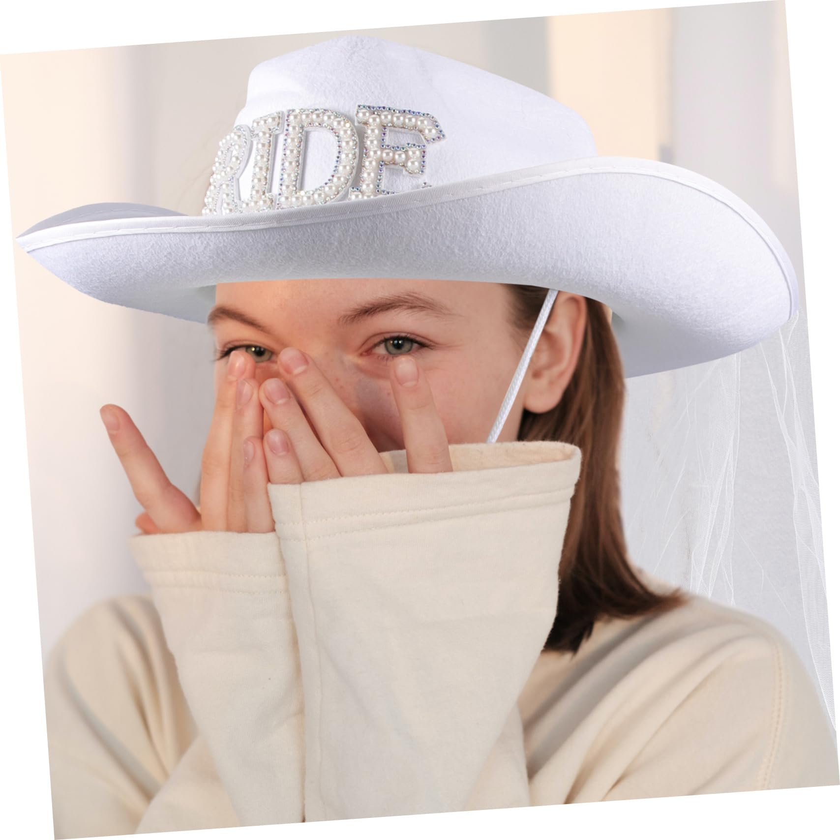 Nupcial Velo Sombrero De Vaquero Novia Sombrero De Vaquera Novia Sombrero Velo De Boda Novia Sombrero De Vaquera Occidental Sombrero De Vaquera Gorras Novia