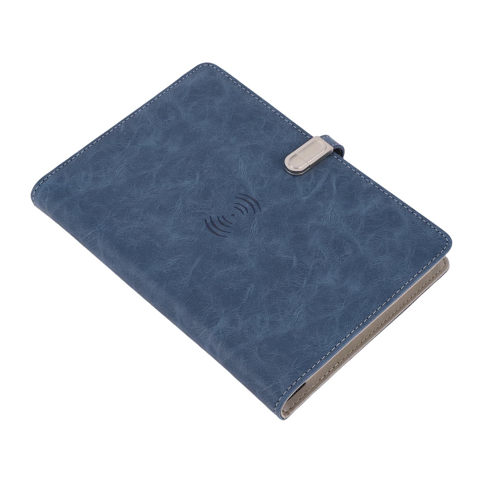 Eujgoov Blocco Note con Ricarica Wireless da 16 GB, Quaderno a Righe da 8000 MAh, 160 Pagine, con Luce Notturna e Raccoglitore per Scrivere Appunti in Ufficio, a Scuola
