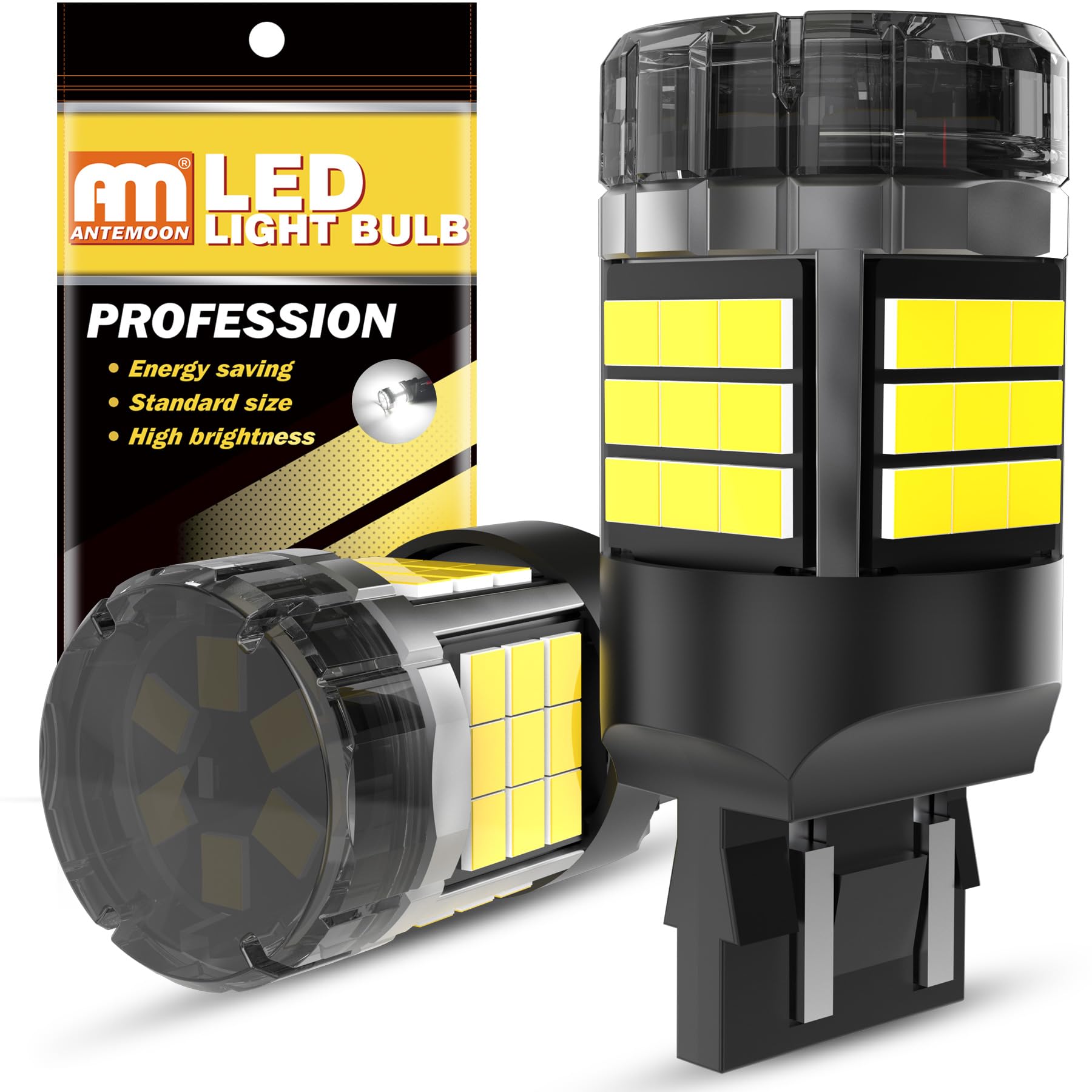 W21/5W 7443 T20 Lampadine LED Canbus Sensa Errore Super Luminoso 5000LM 12V 24V 6000K Bianco 7440 7441 7444 per Luce di Retromarcia Posteriori Luci Marcia Diurna Luce del Freno, 2 Pezzi