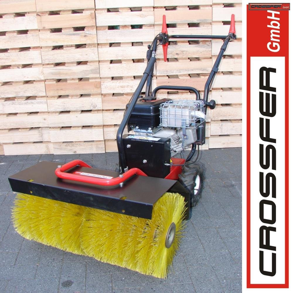 CROSSFER Benzin Kehrmaschine 6,5PS mit verstellbarer Bürste