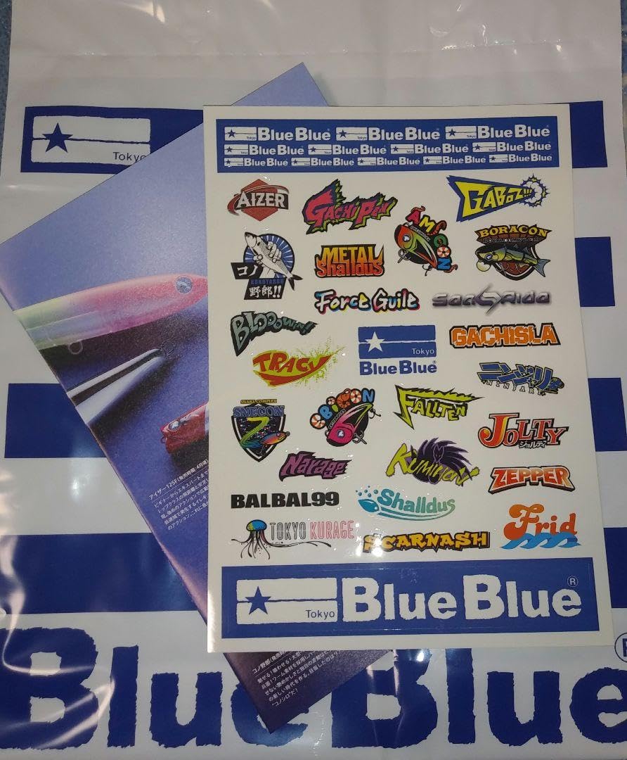Amazon.co.jp: BlueBlueブルーブルー ステッカー 1シート : 文房具