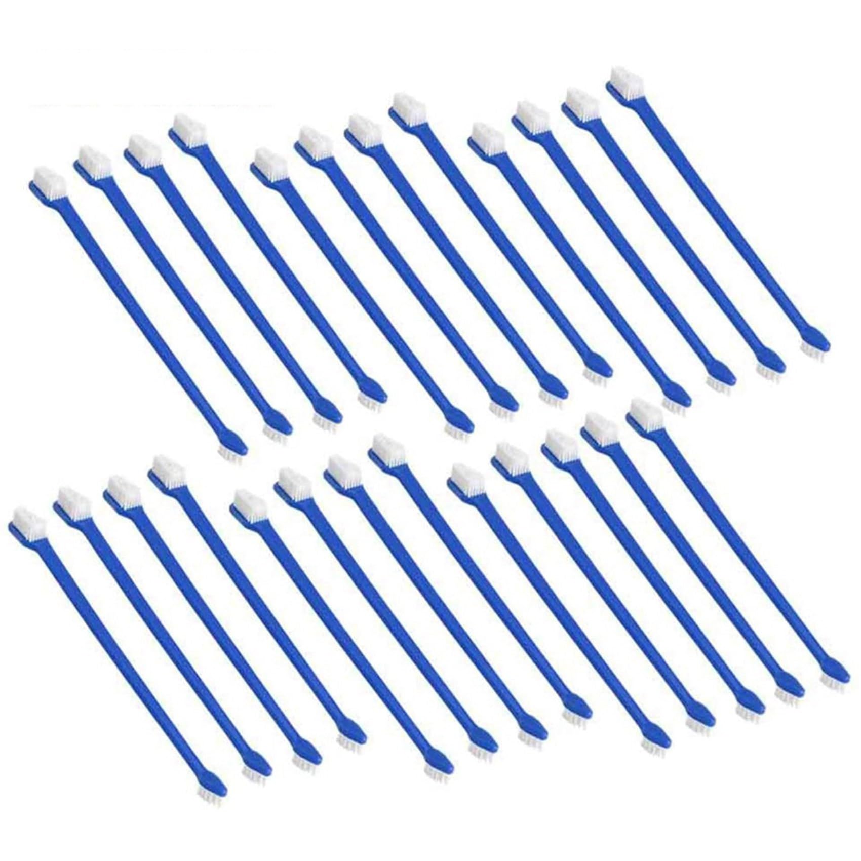 Ensemble de Brosse à Dents pour Animaux Compagnie, 200 Pièces, Ensemble de Brosses à Dents Dentaires Pratiques à Double TêTe pour Chien en Toute SéCurité, Soins Dentaires pour Chat