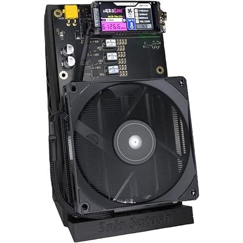 NerdQaxe++ Bitcoin Solo Miner - Revision 6 Design- 4.8TH/s, Wi-Fi, Plug & Play - Assembled in USA with All Accessories Included - Solo Satoshi