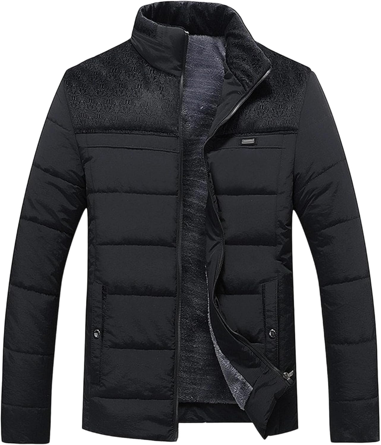Casual Jackets for Men Men's Lightweight Puffer Jacket Winter Quilted Puffy Jackets Warm Windproof Coats