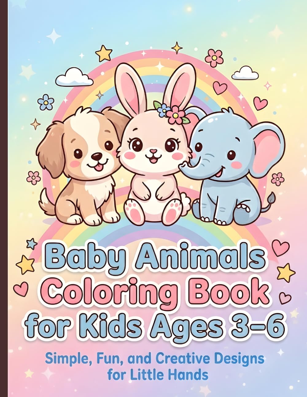 Baby Animals Coloring Book for Kids Ages 3–6