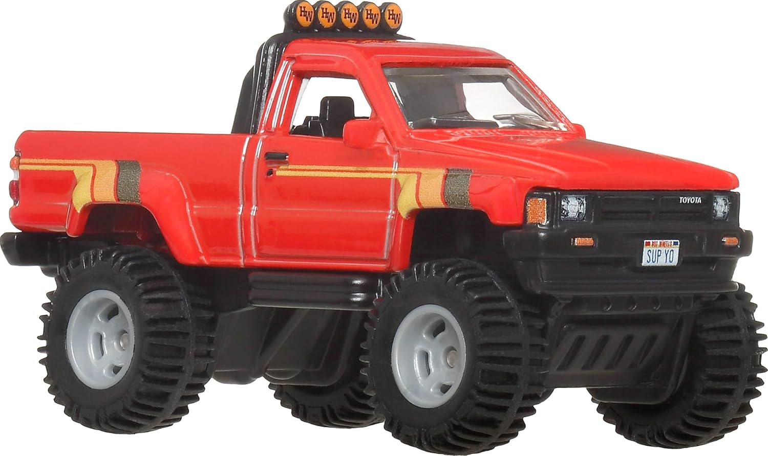 Hot Wheels Premium Car Culture Collectible Toy Car, 1:64 Scale Die-Cast 1987 Toyota Pickup Truck, Off Road Vehicle with Real Riders Tires