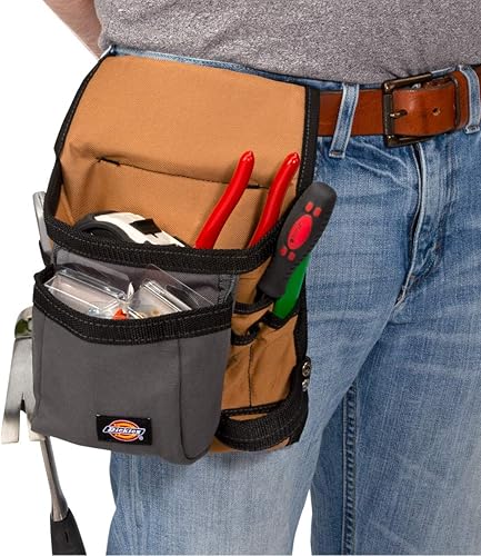 Miniatura 5 de Dickies Work Gear 57021 - Bolsa de 8 bolsillos, color gris y marrón