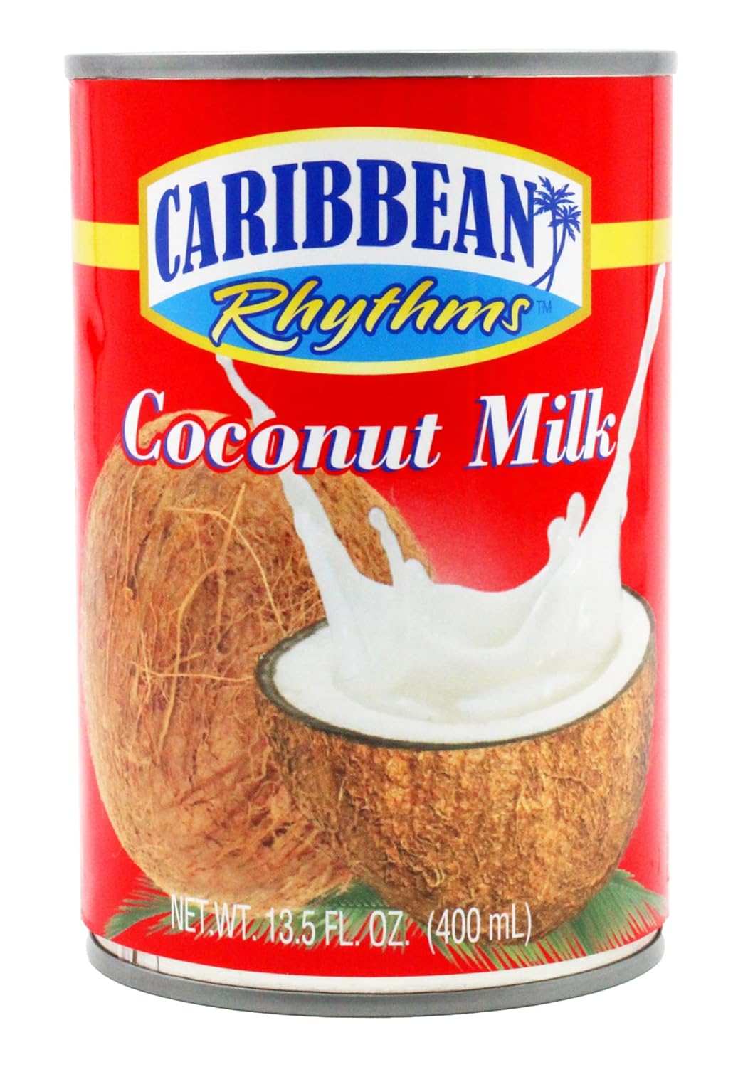 Caribbean Rhythms Coconut Milk 13.5 fl oz - Premium Gluten-Free Vegan Beverage with Authentic Creamy Caribbean Flavor