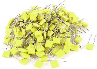 100 unidades de componentes pasivos 100 V 0,1 uF 100 NF tipo caja condensadores de corrección de película condensadores amarillos Passive Components