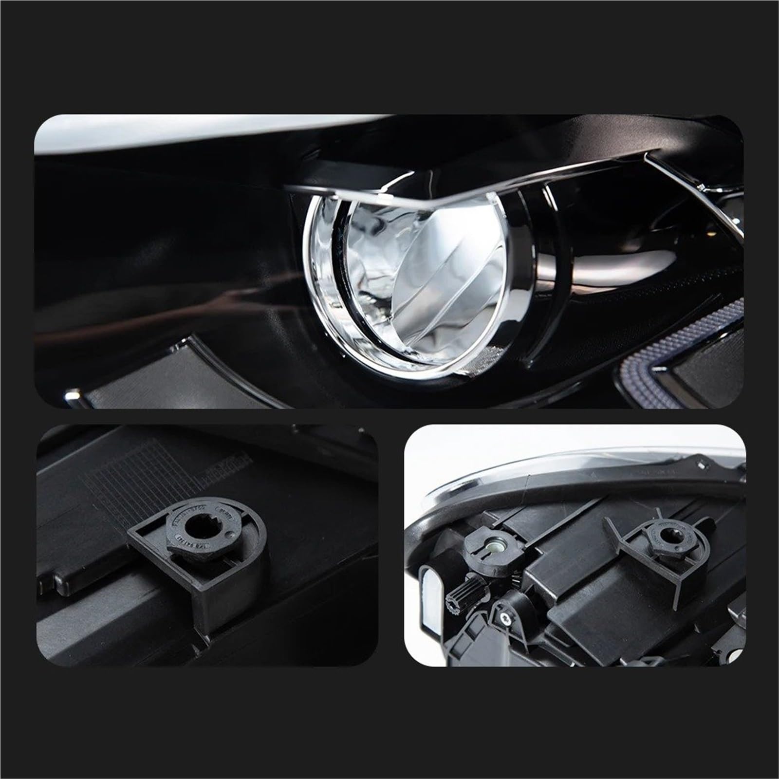 Faro Anteriore per VW Scirocco 2008-2018 Lente DRL per Auto Hid H7 Accessori per Auto Faro Anteriore Gruppo Faro Anteriore (1.4T)