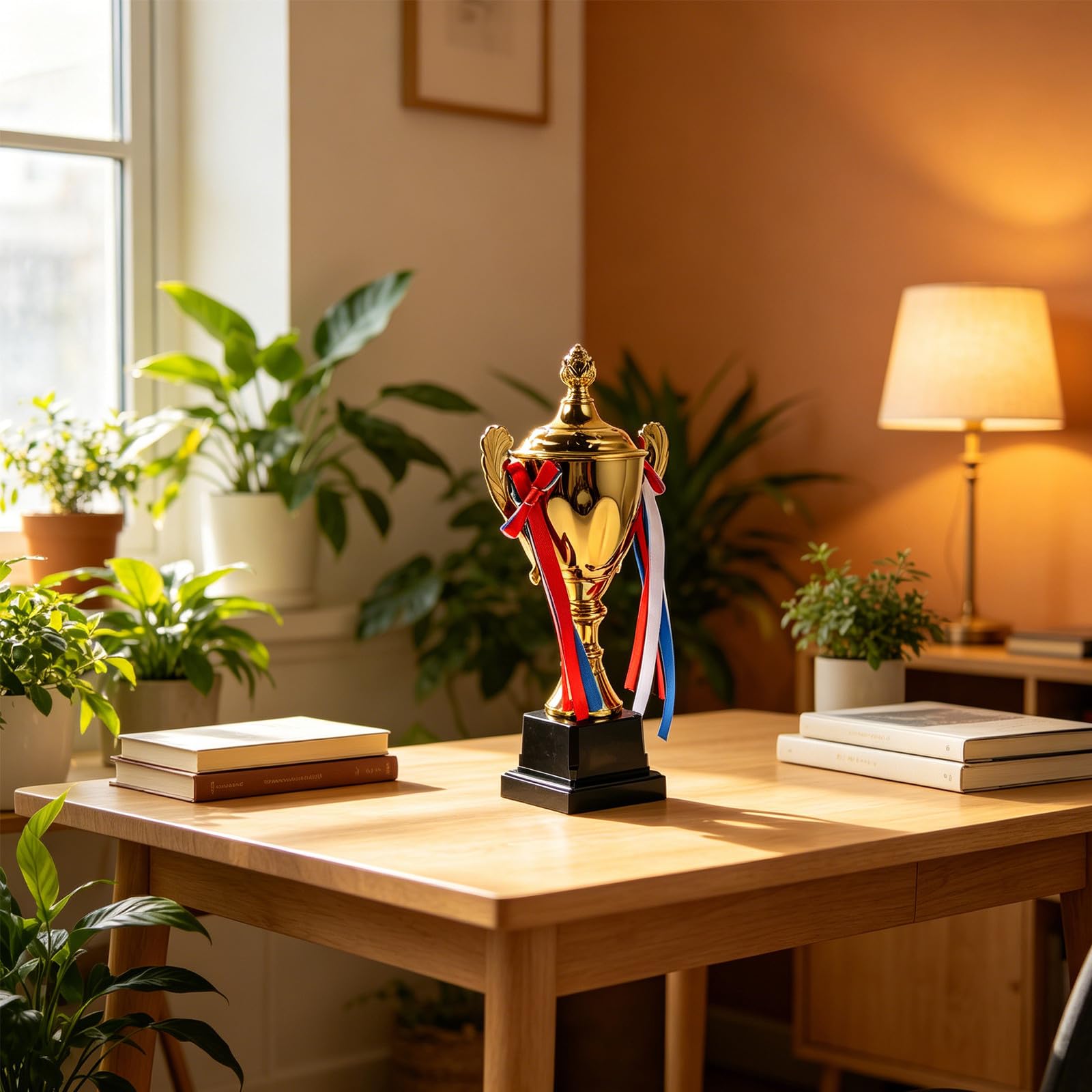3 Piezas Set de Trofeos de Oro, Plata y Bronce para Competencia Deportiva Diseño Elegante y Acabado Metálico, Reconocimiento Distintivo y Exhibición Estable para Ceremonias