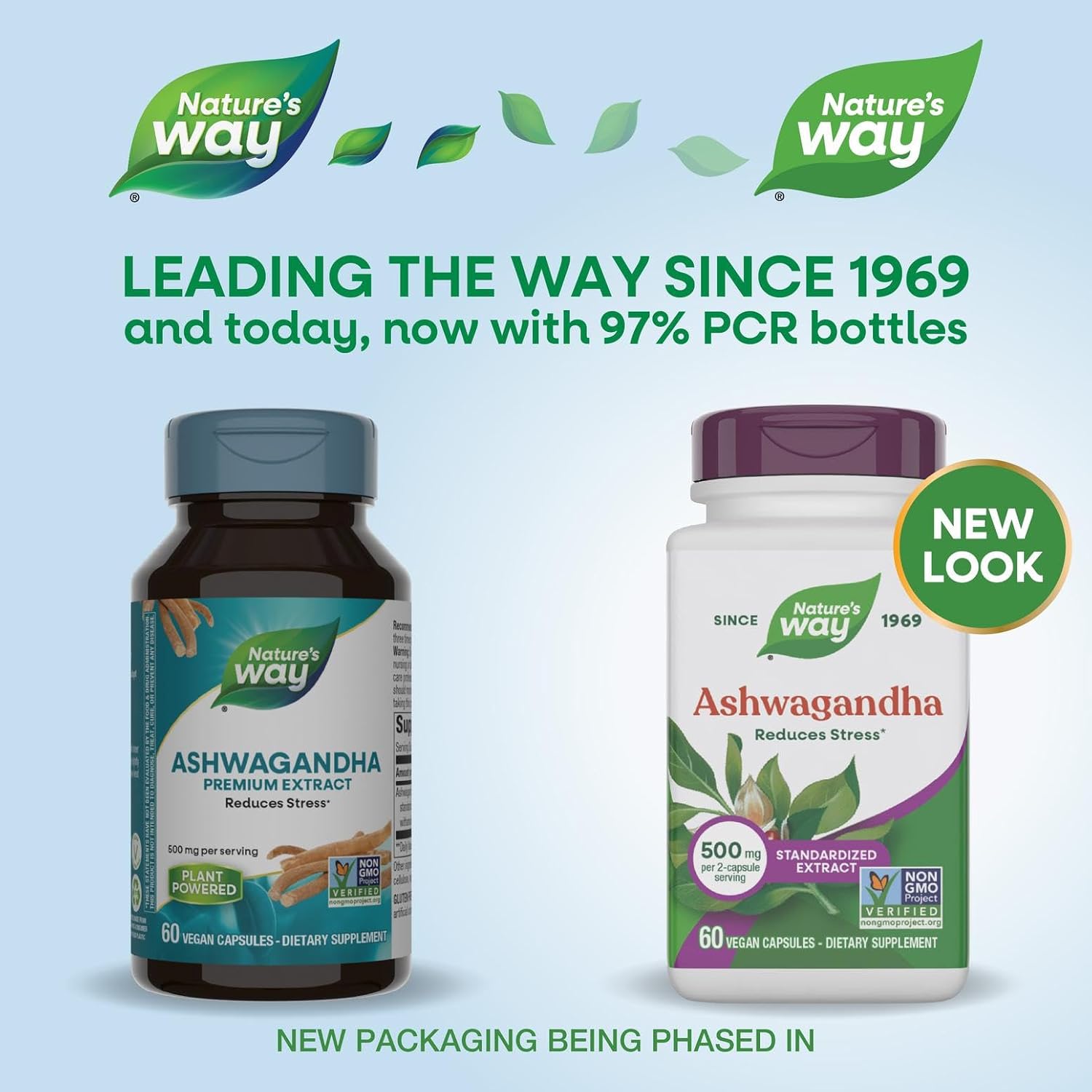 Nature's Way Ashwagandha, Reduces Stress*, Premium Extract, Adaptogenic*, Non-GMO Project Verified, Vegan, 60 Capsules - Image 2