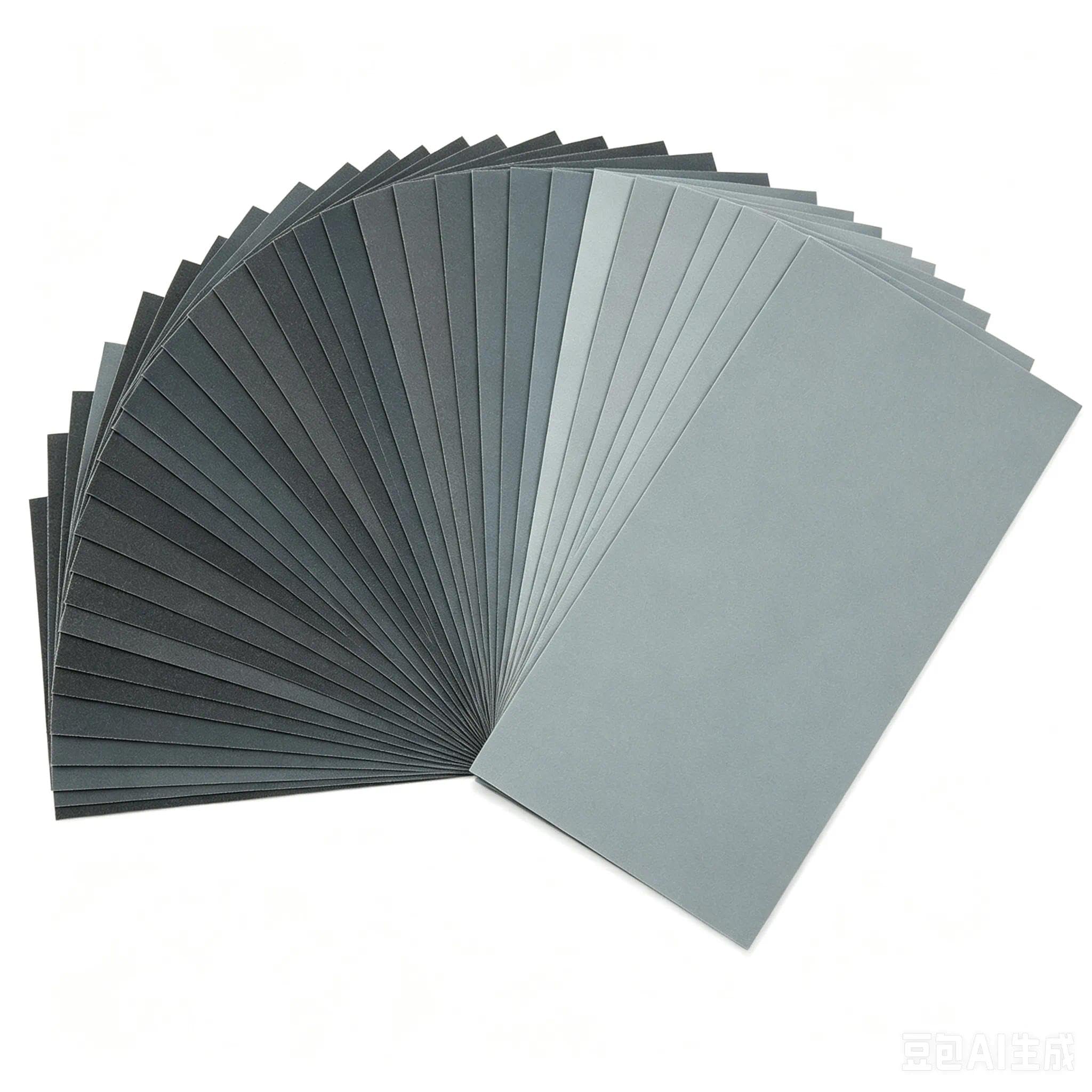 42 Pcs 240-10000 Grit Wet Dry Sandpaper Sheets 9.05x3.66 Inches