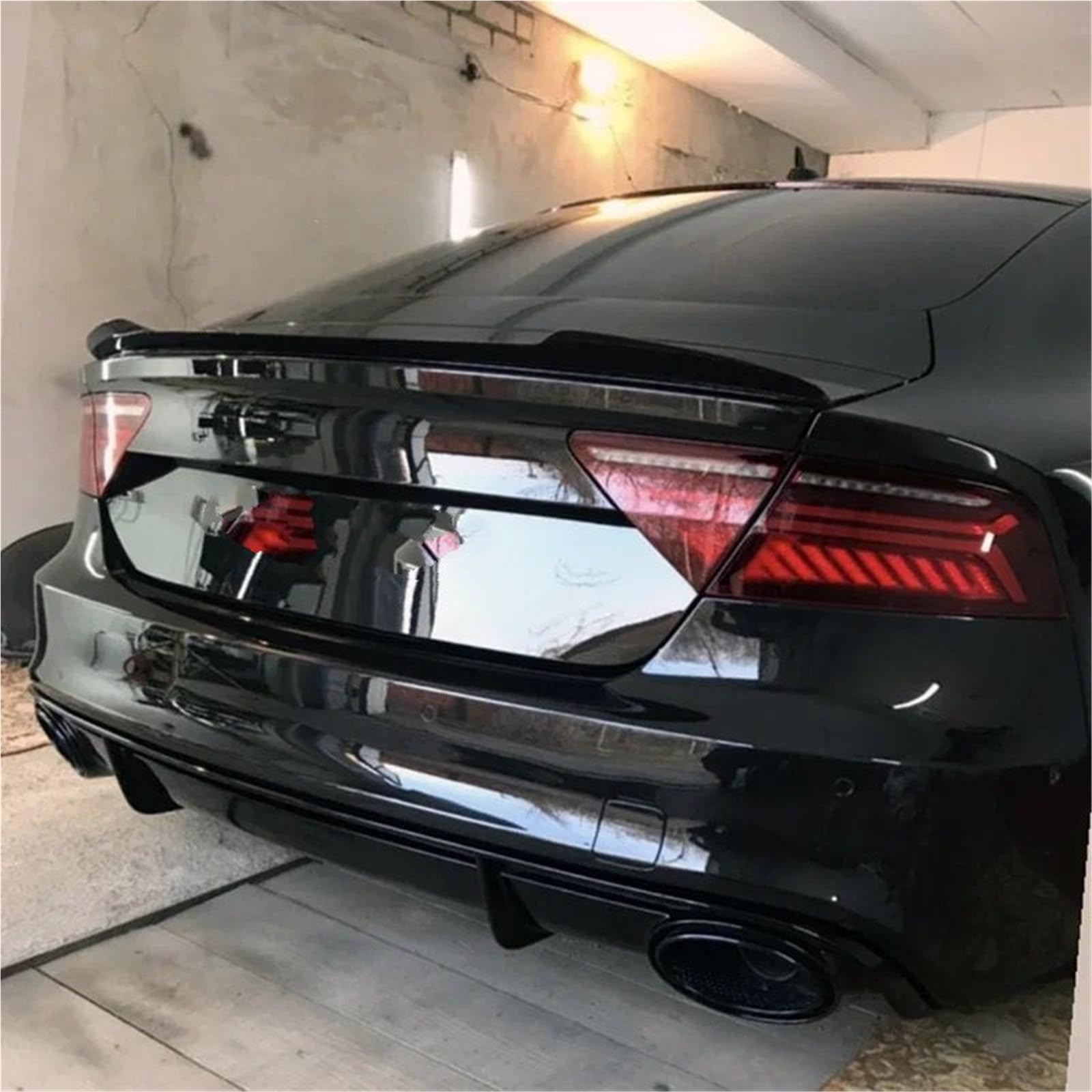 Spojlery tylne Do Audi A7 S7 RS7 2015-2018 Spojler samochodowy | V Style Tylna Owiewka Samochodu Spoiler Body Kit Cover