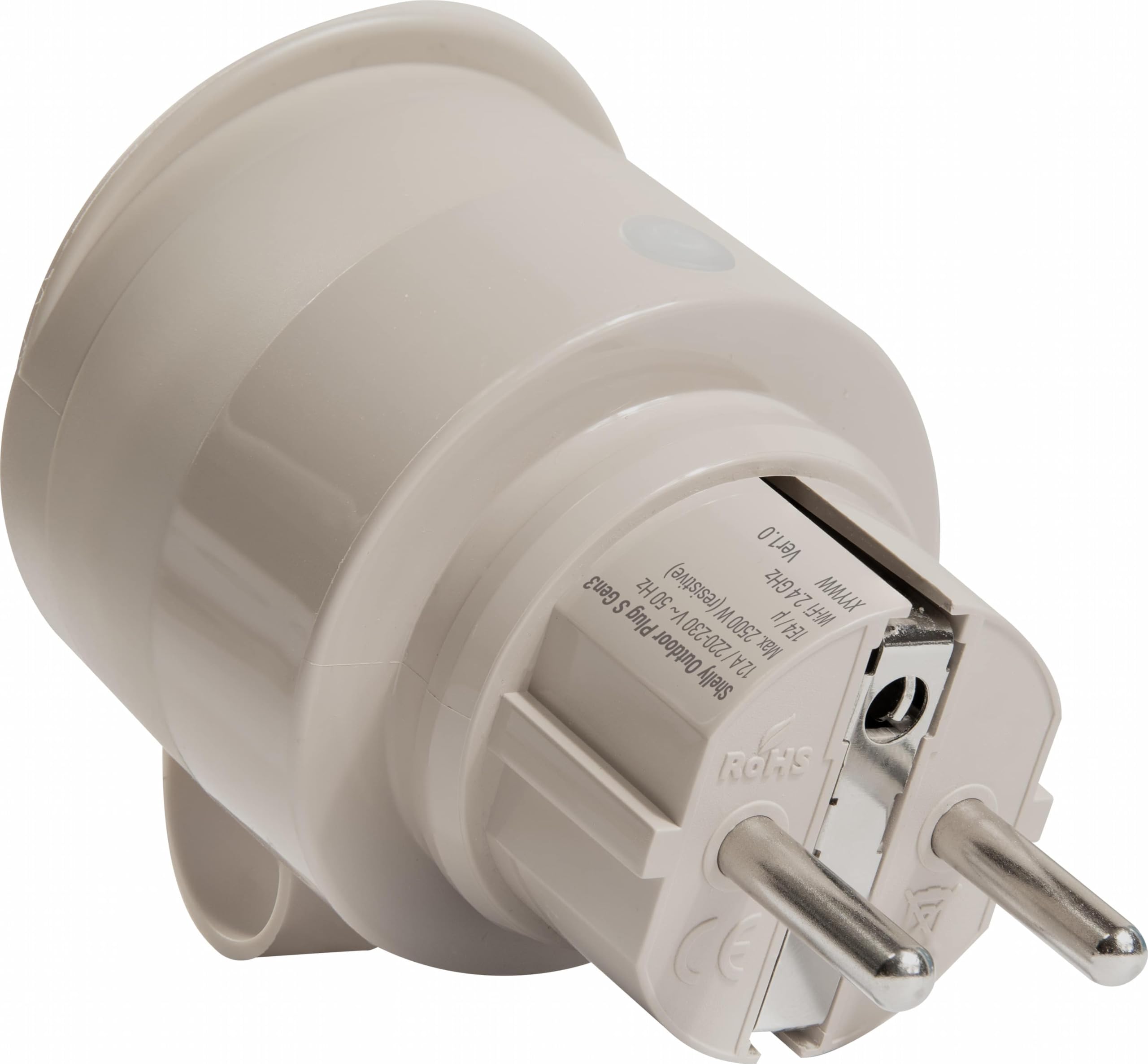 SHELLY Presa Wi-Fi Plug S Gen3, per esterni, opaca