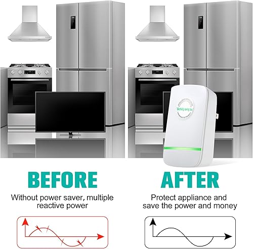 Miniatura 6 de Kigley 12 piezas de ahorro de energía, ahorro de energía, caja de ahorro de electricidad, ahorro de energía doméstica, dispositivo de voltaje