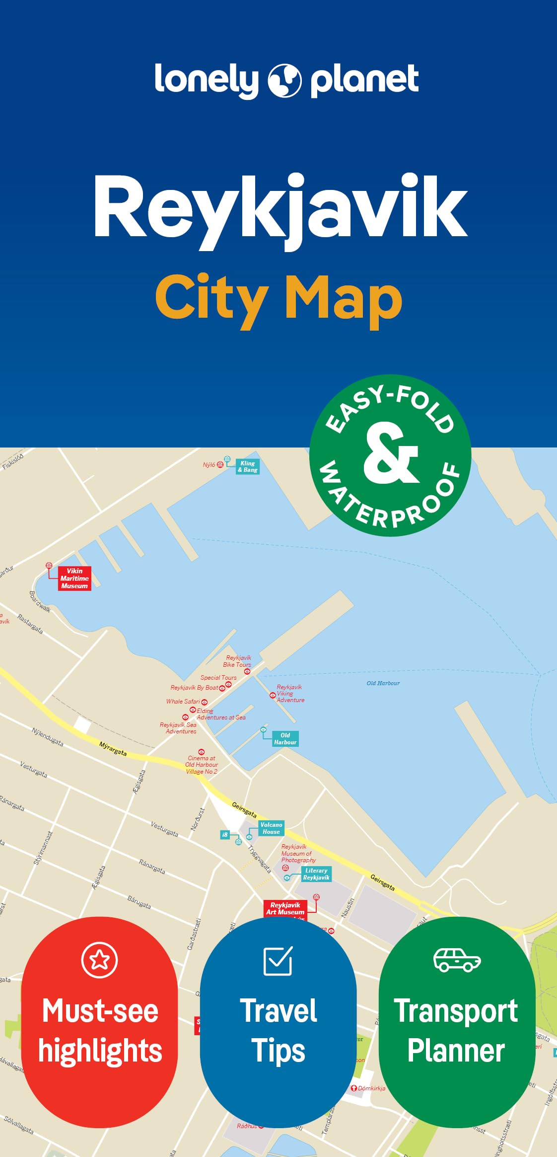 Lonely Planet Reykjavik City Map by Lonely Planet 9781787016347