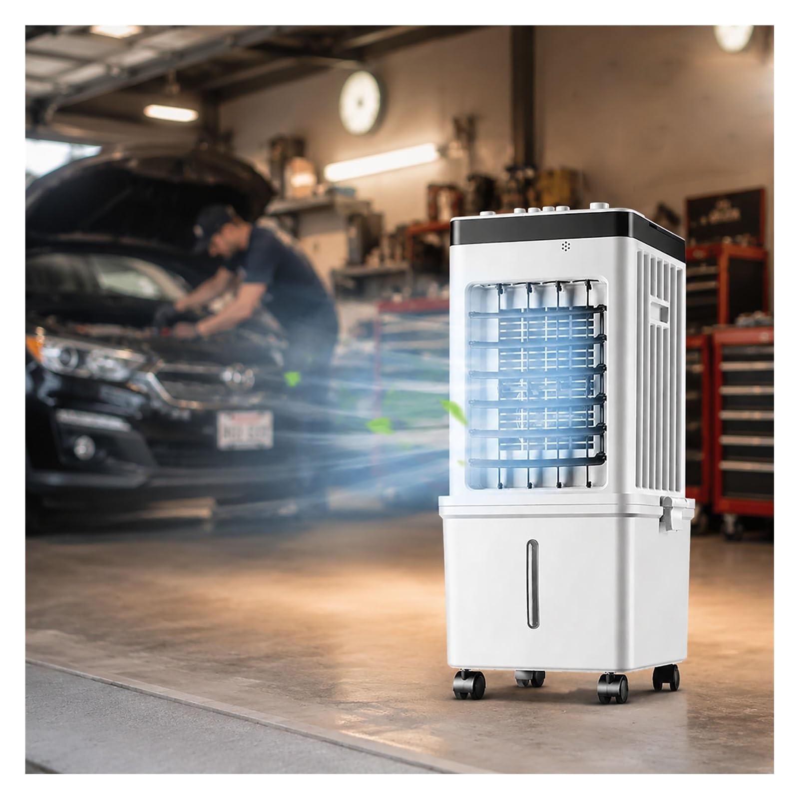 JYHHCYS Portable 3-in-1 Evaporative Air Cooler 15l Water Tank Fan