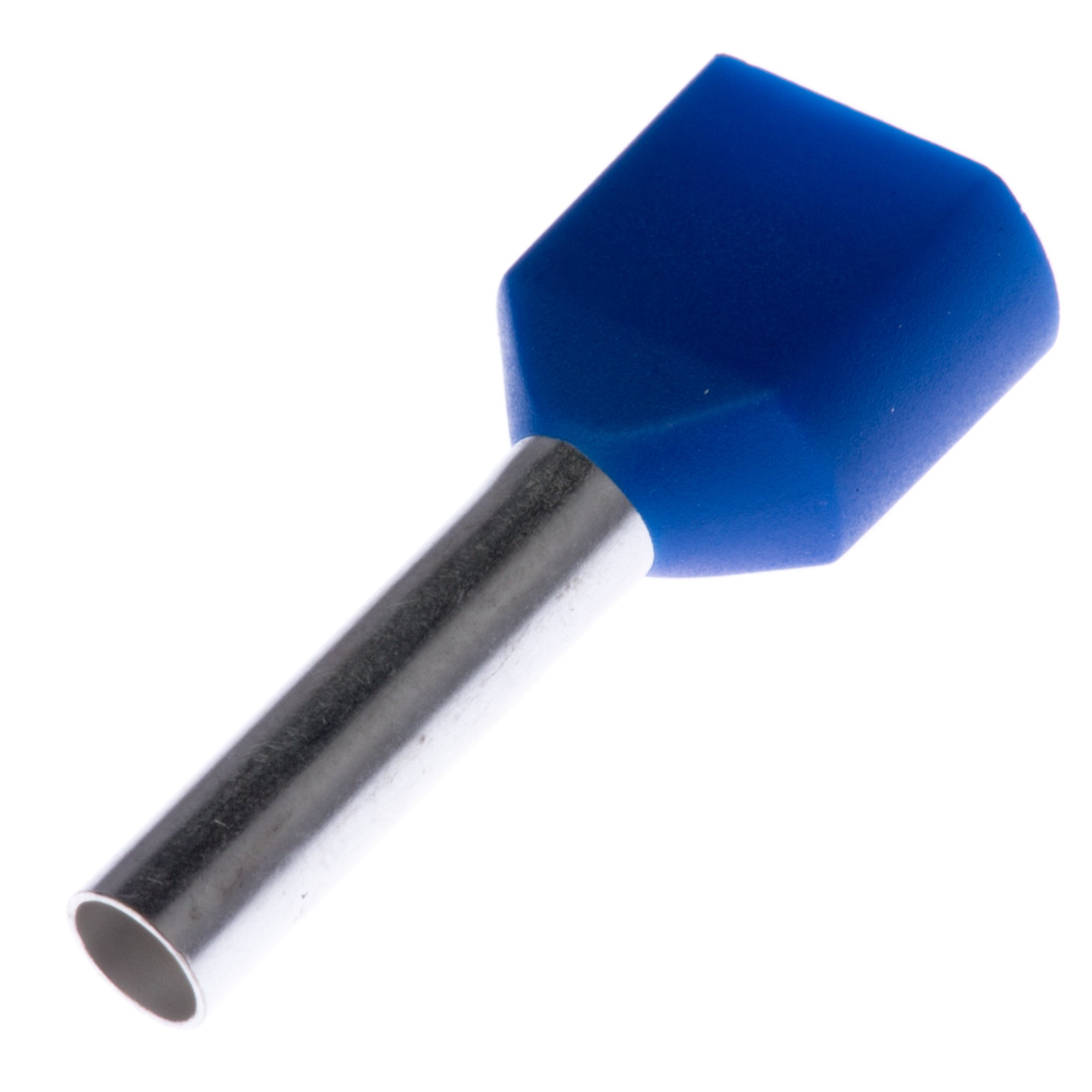 Panduit FTD80-10-TL Insulated Ferrule, Twin Wire DIN End Sleeve, 14 AWG Wire Size, Blue, 0.15