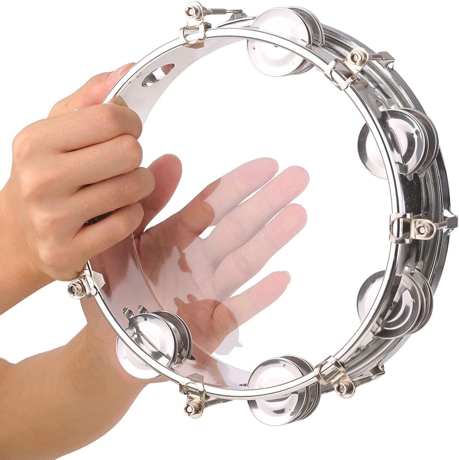 LIOONS Tambourin à Tambour à la Mode avec Cloches à Double rangée