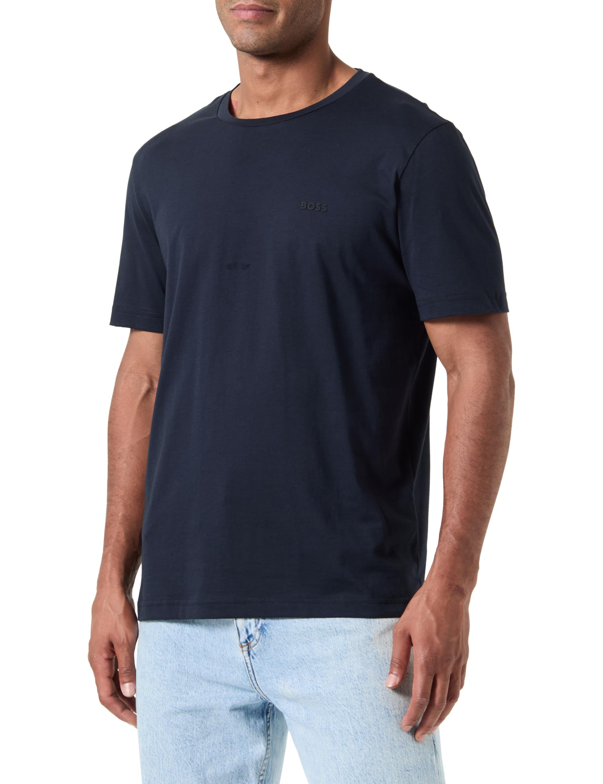 Boss Men's Dark Blue402 Tee Pima T_shirt,