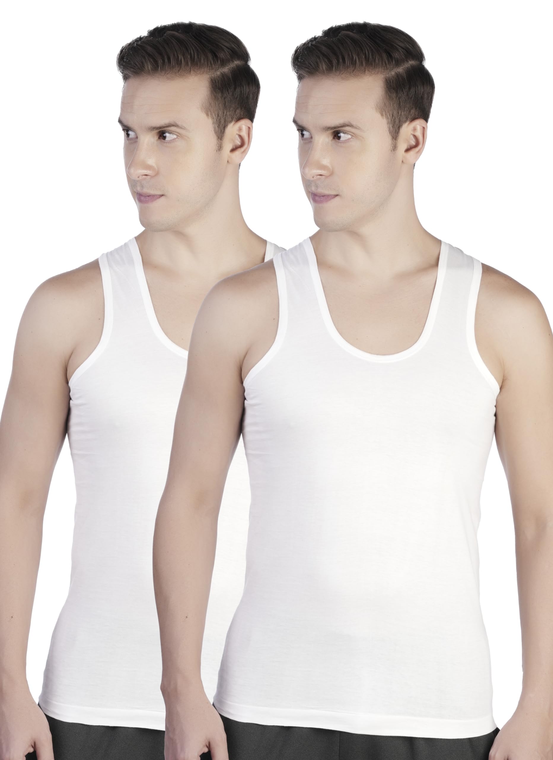 Pride RN Men's Vest - Round Neck Sleeveless | 100% Super Combed Cotton | Solid| Ideal For Indian Climate| Regular Fit All-Day Comfort | Label-Free Design-image-39