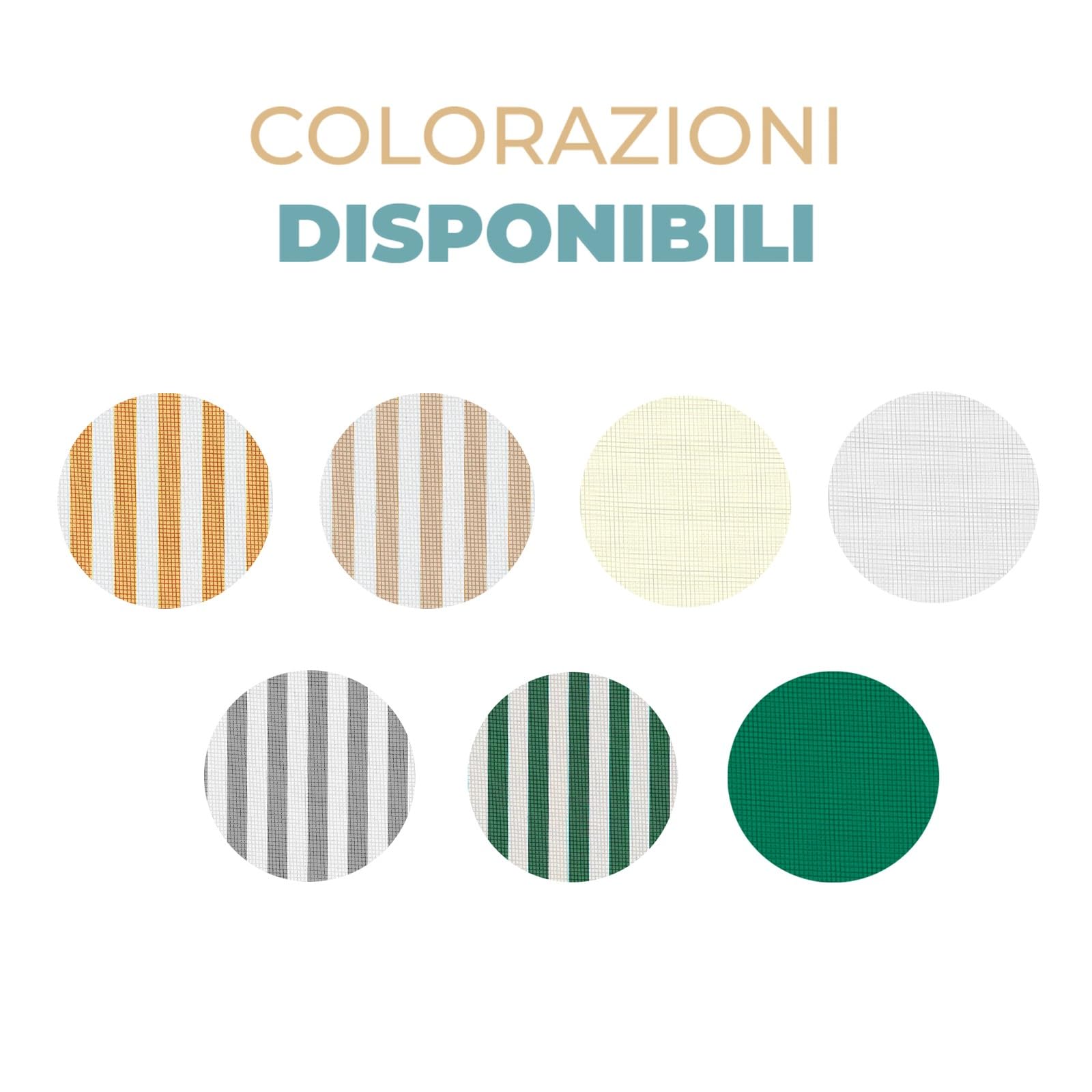 PARAMAISON Tenda Zanzariera, Retinata Antimosche Antizanzara Waterproof, Occhiellata con Gancetti | Pannello 150x250cm Bianco