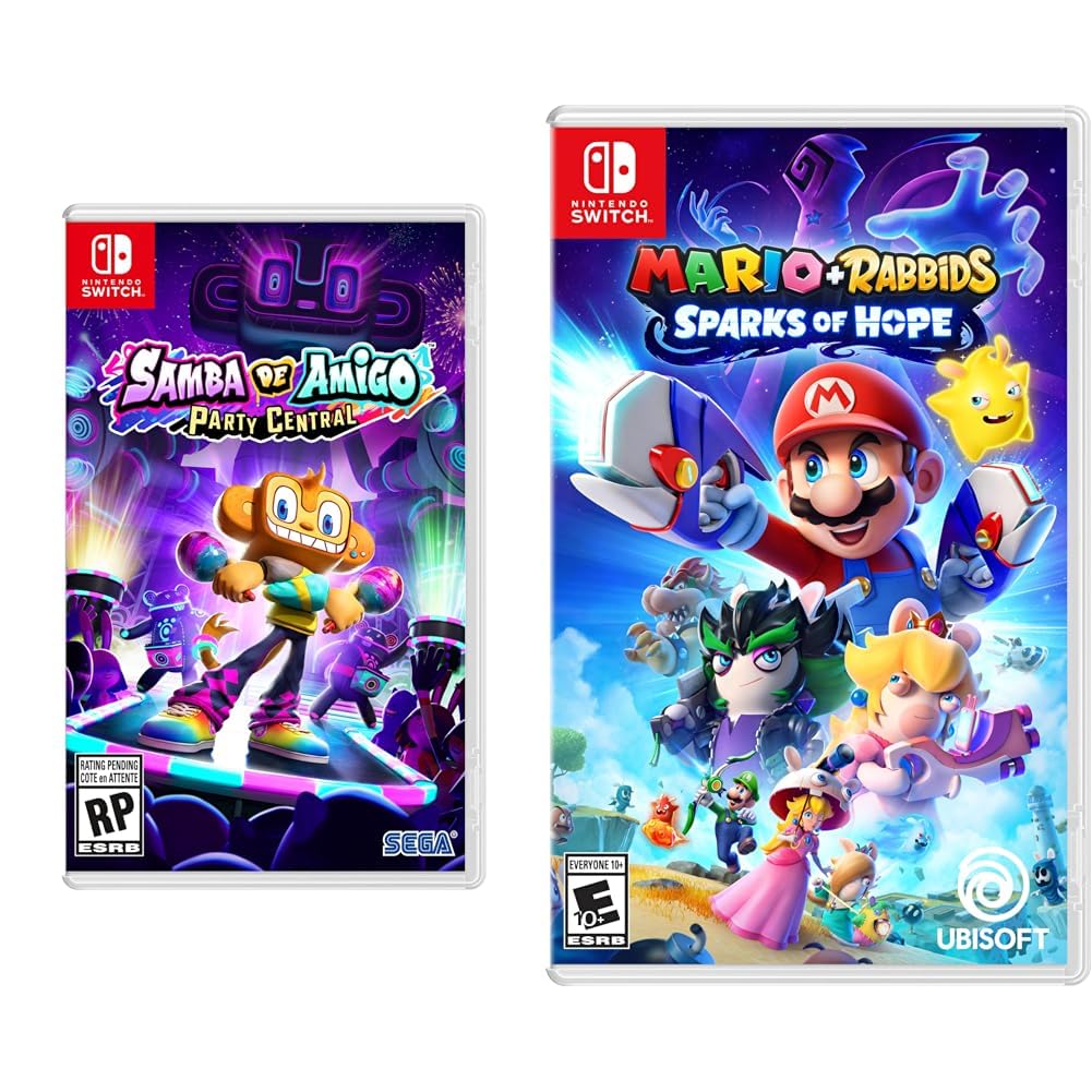 Amazon.com: Samba de Amigo Party Central and Mario + Rabbids Sparks of ...